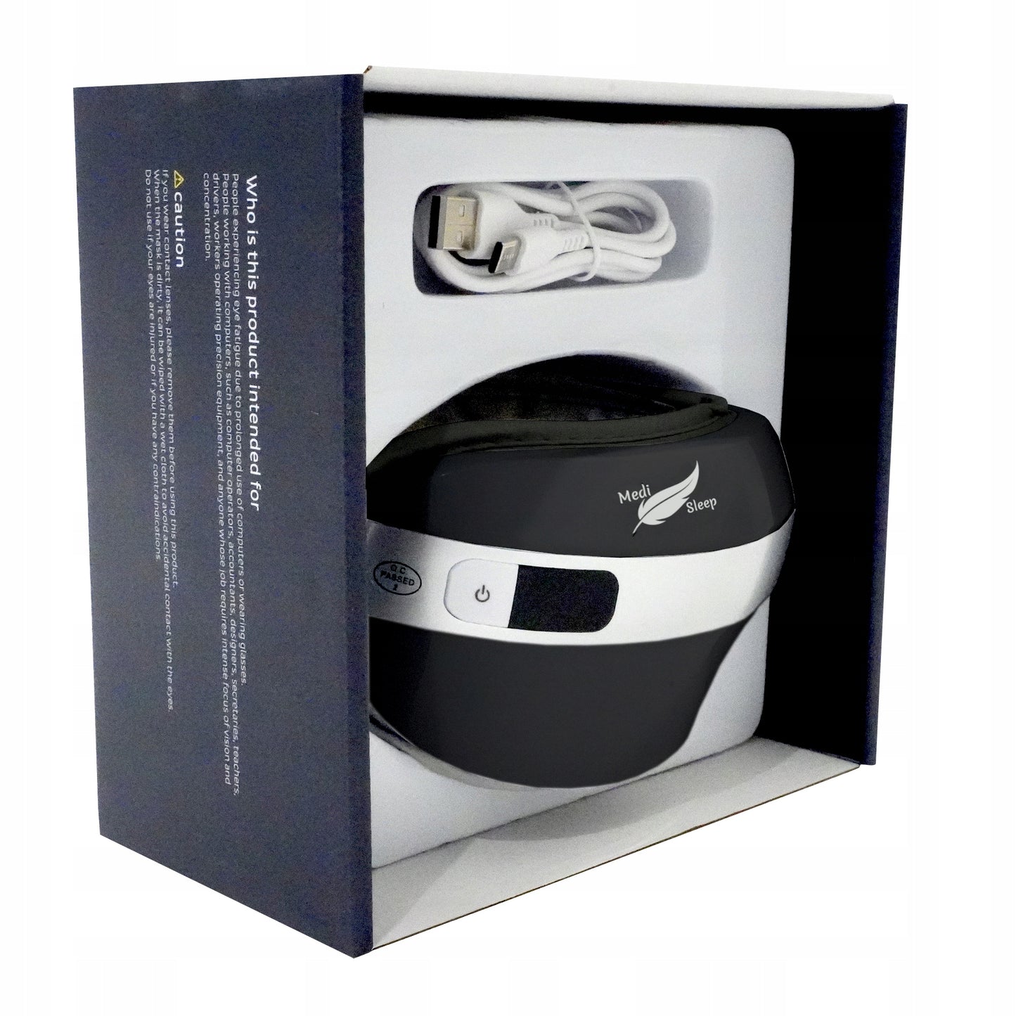 Veido ir akių masažuoklis su šiltu kompresu, 4 masažo režimai, BLUETOOTH reguliuojamas