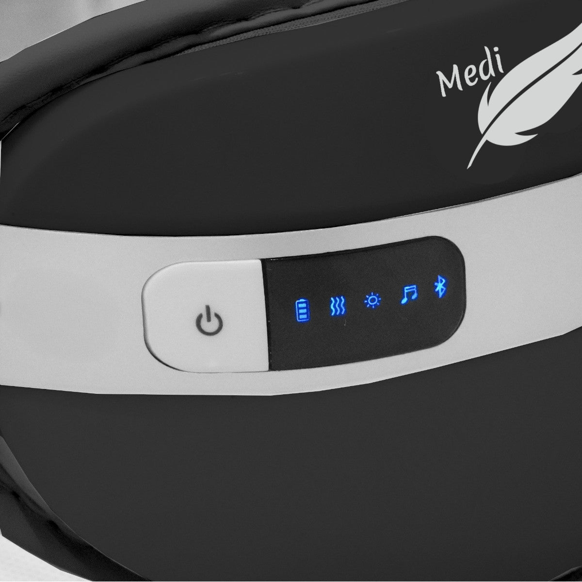 Veido ir akių masažuoklis su šiltu kompresu, 4 masažo režimai, BLUETOOTH reguliuojamas