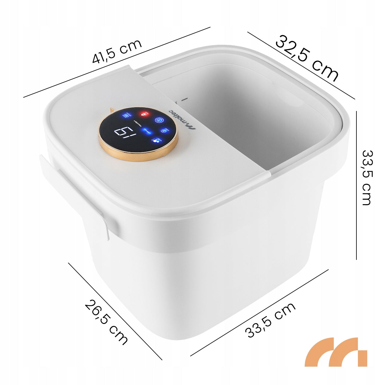 HIDROMASAŽINIS KOJŲ VONELĖ VANDENS ŠILDYMAS, VOLIAI, LAIKMATIS, LED 500W