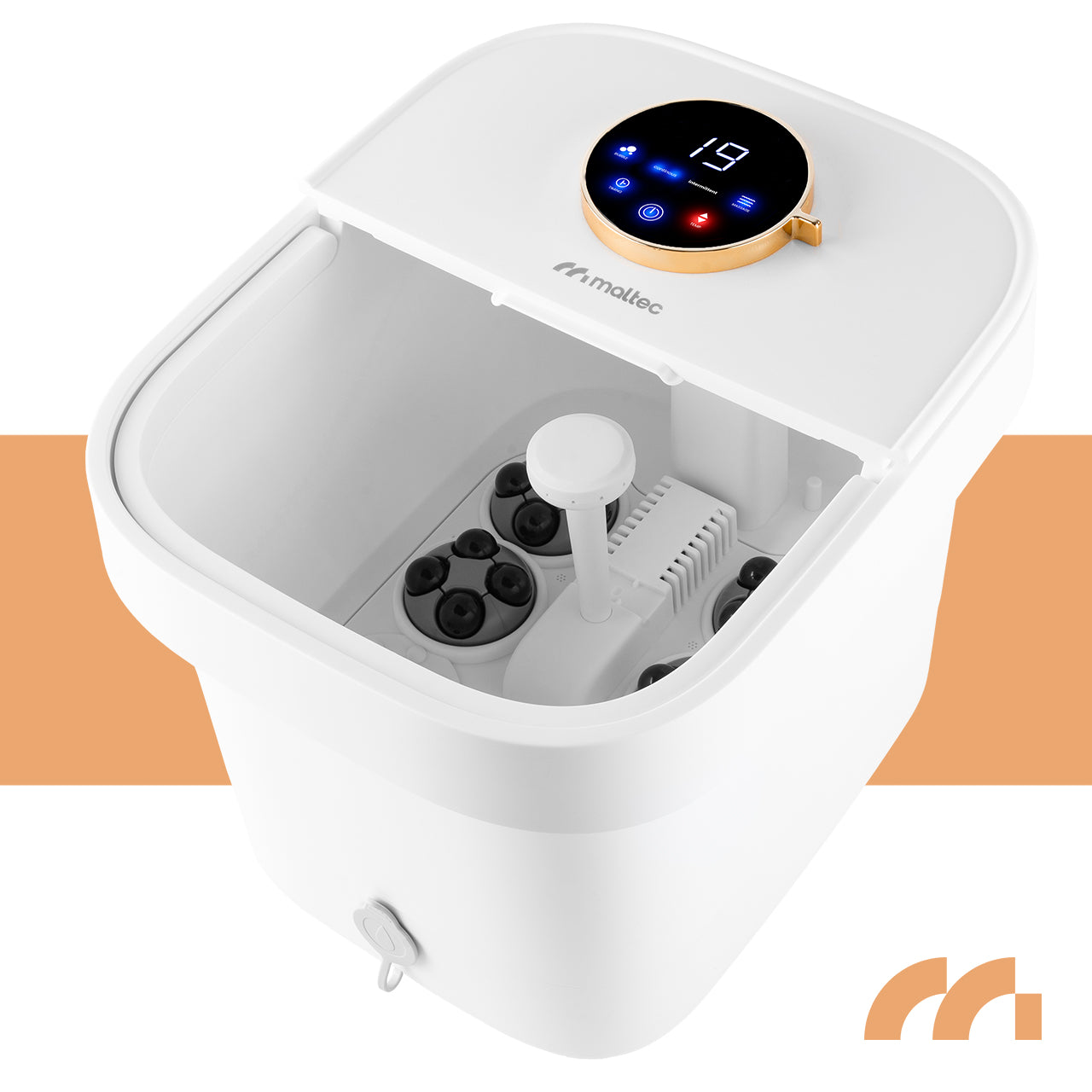 HIDROMASAŽINIS KOJŲ VONELĖ VANDENS ŠILDYMAS, VOLIAI, LAIKMATIS, LED 500W