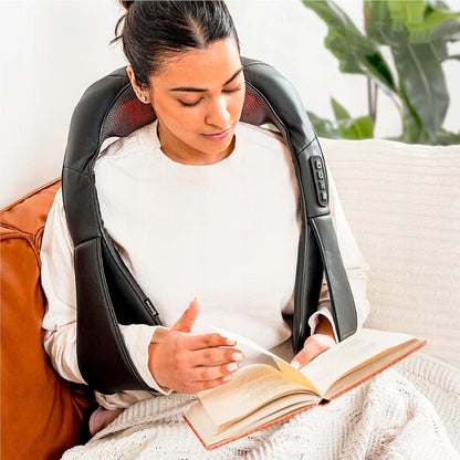 Shiatsu masažuoklis, masažinė pagalvėlė kaklui, nugarai, petims, kojoms, kūnui, su šildymu