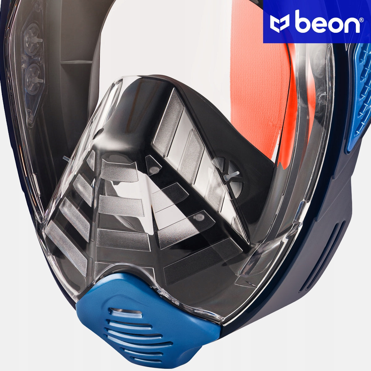 Viso veido nardymo ir snorkelingo kaukė vandeniui, L/XL