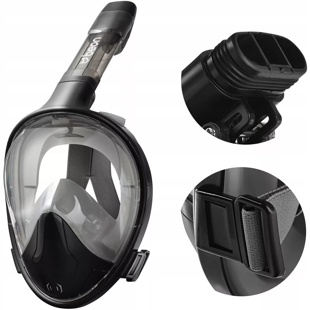 Viso veido nardymo kaukė, plaukiojimui ir snorkelingui, L/XL dydis