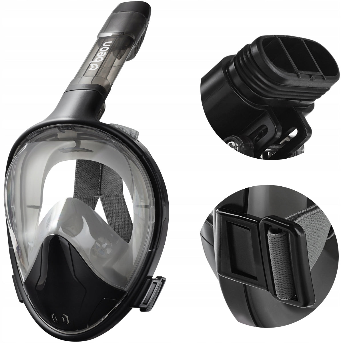 Viso veido nardymo kaukė, plaukiojimui ir snorkelingui, L/XL dydis