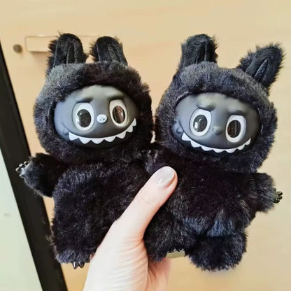 LABUBU Juodas raktų pakabukas-staigmena