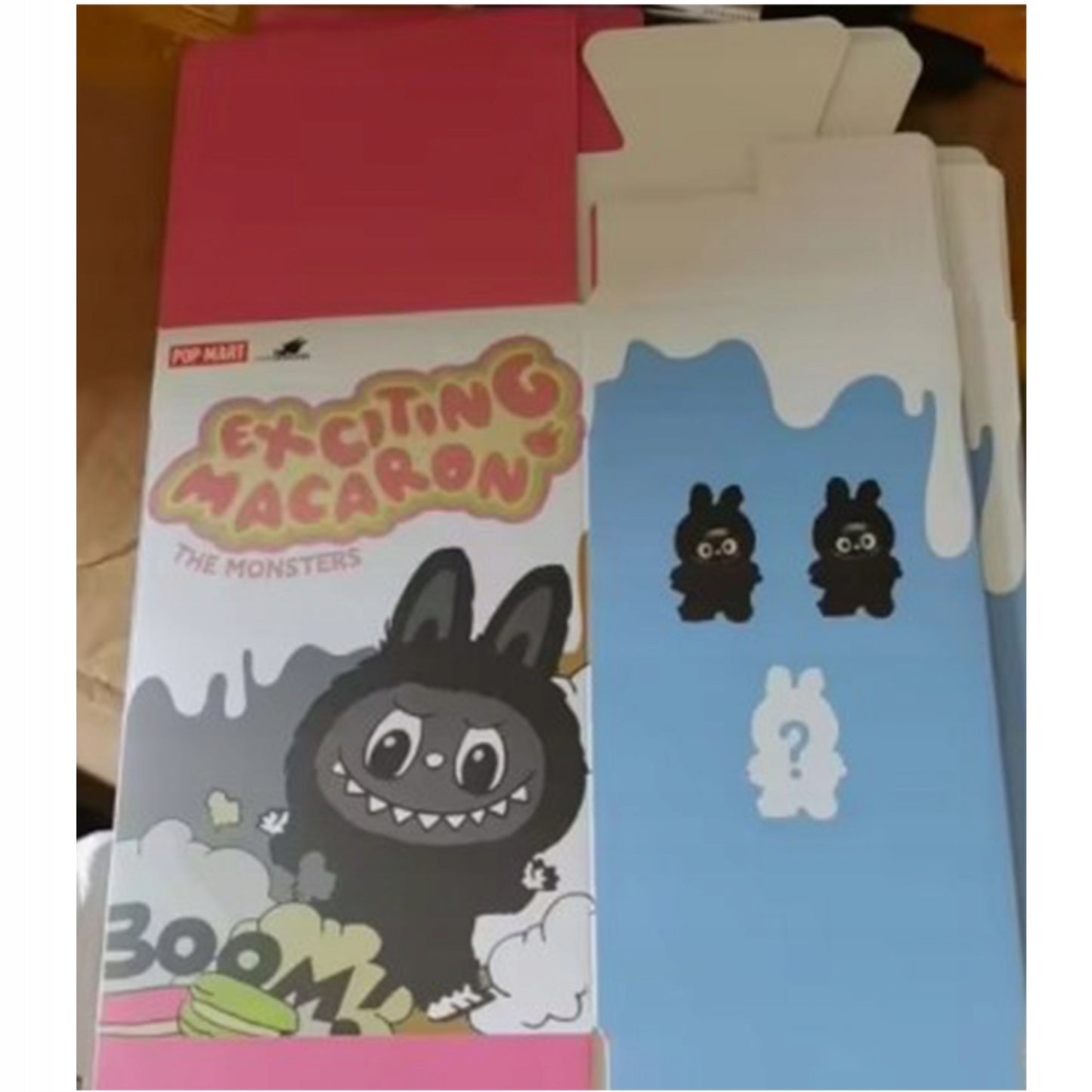 LABUBU Juodas raktų pakabukas-staigmena