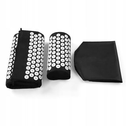 Sveikatinamasis akupresūros kilimėlis su spygliukais kraujotakai stimuliuoti, masažinė pagalvėlė