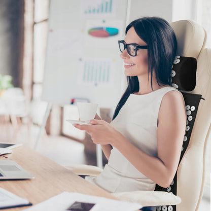 Sveikatinamasis akupresūros kilimėlis su spygliukais kraujotakai stimuliuoti, masažinė pagalvėlė