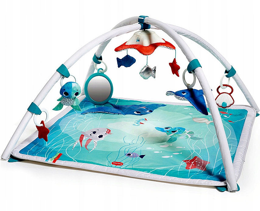 EDUKACINIS KILIMĖLIS SU LANKAIS IR KARUSELIU - ŠVIESELĖS + GARSAS