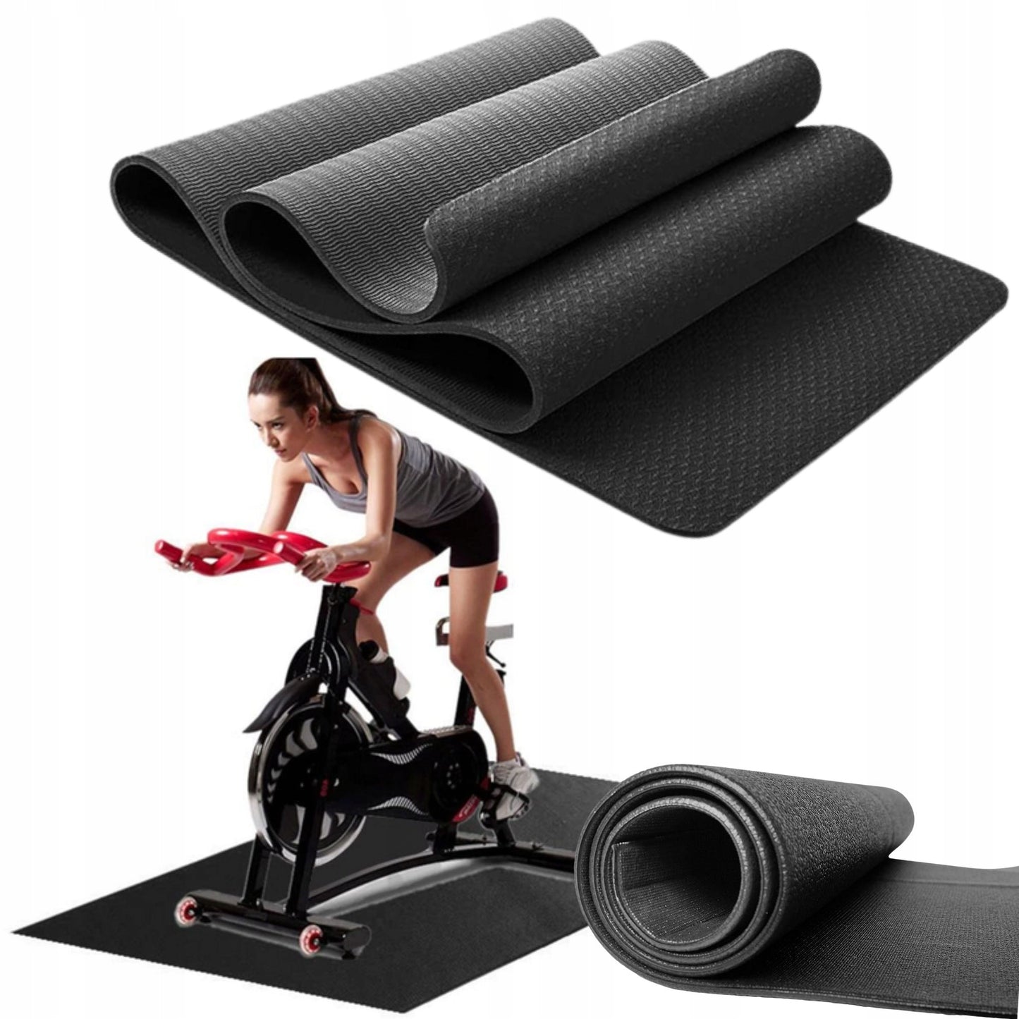 Apsauginė, garsą izoliuojanti kilimėlio po sporto įrangą, storas, didelis, skirtas apsaugoti grindis