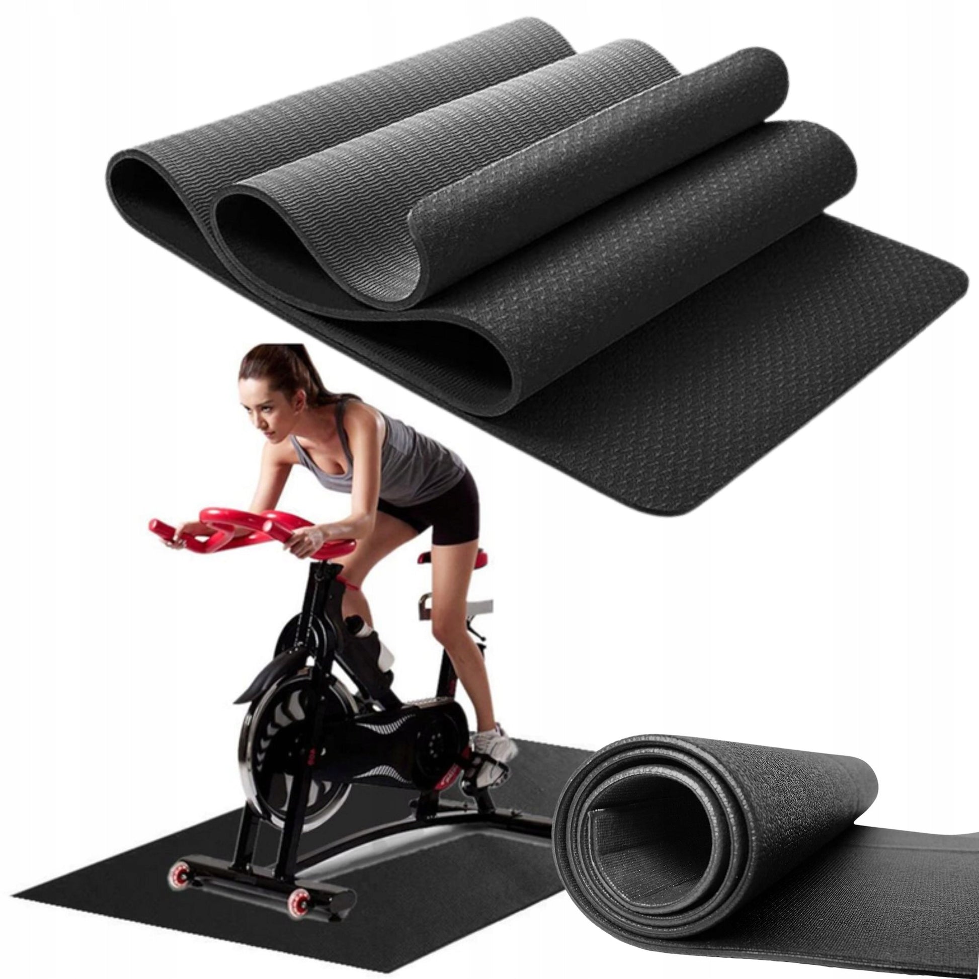 Apsauginė, garsą izoliuojanti kilimėlio po sporto įrangą, storas, didelis, skirtas apsaugoti grindis