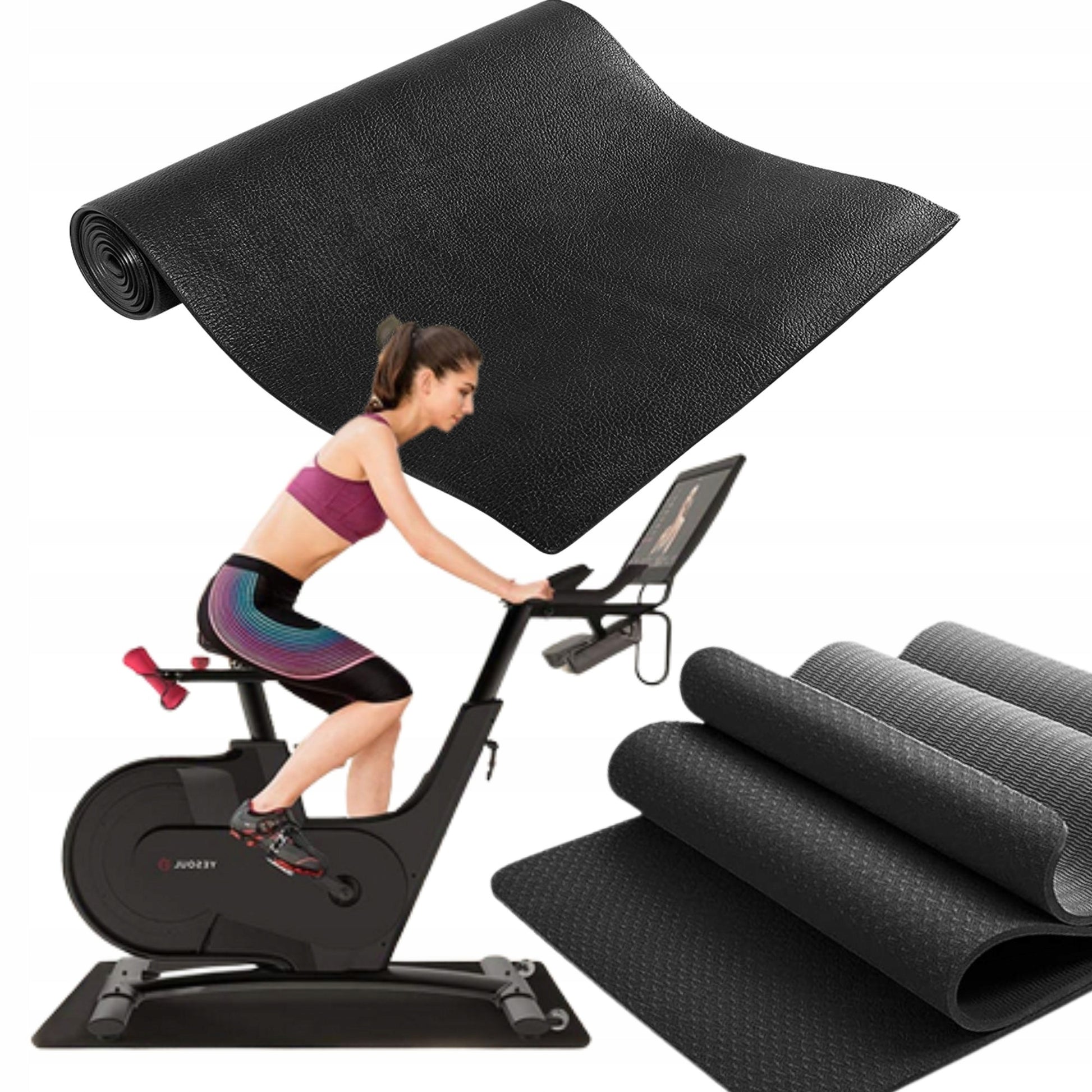 Apsauginė, garsą izoliuojanti kilimėlio po sporto įrangą, storas, didelis, skirtas apsaugoti grindis