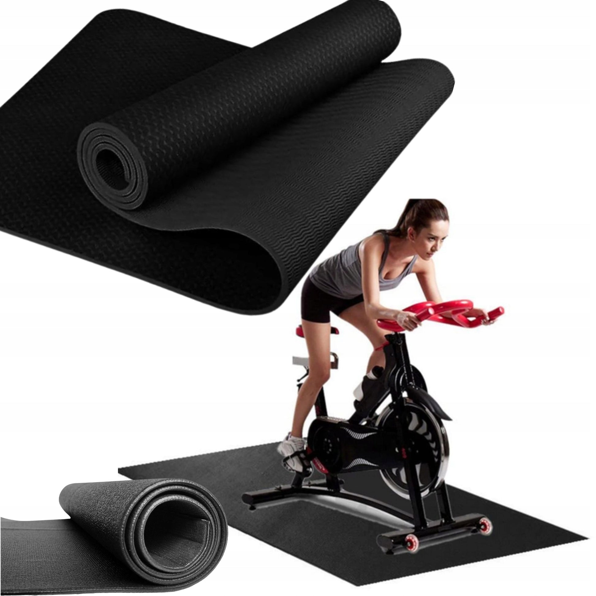 Apsauginė, garsą izoliuojanti kilimėlio po sporto įrangą, storas, didelis, skirtas apsaugoti grindis