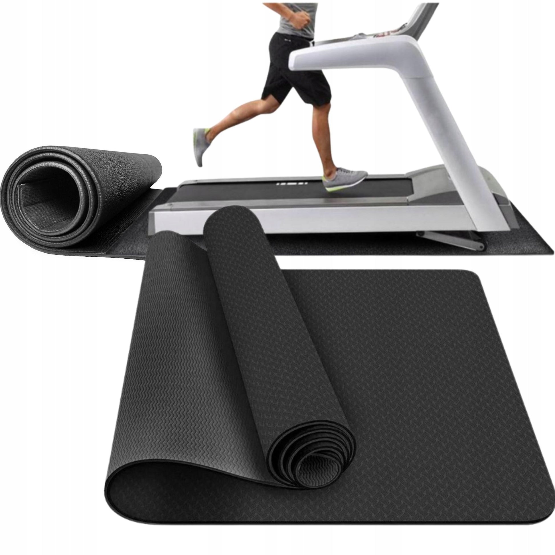 Apsauginė, garsą izoliuojanti kilimėlio po sporto įrangą, storas, didelis, skirtas apsaugoti grindis