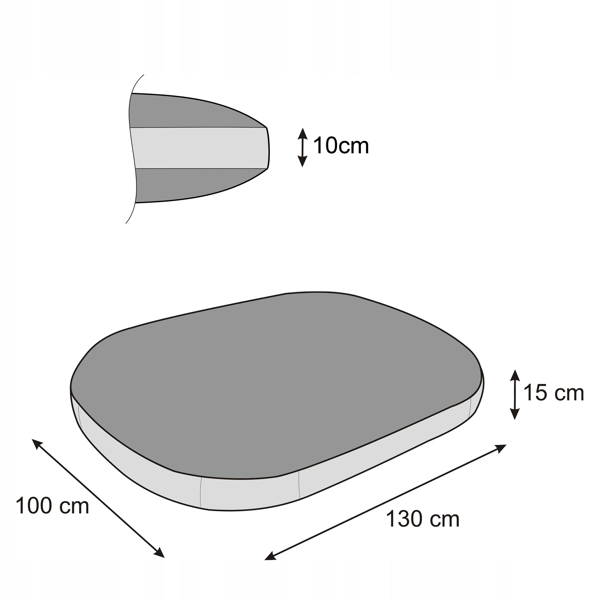 ŠUNS PAGULĖDYS, Šuns lovelė Sofa Dydysis Gultas Aptvaras 130x100 cm