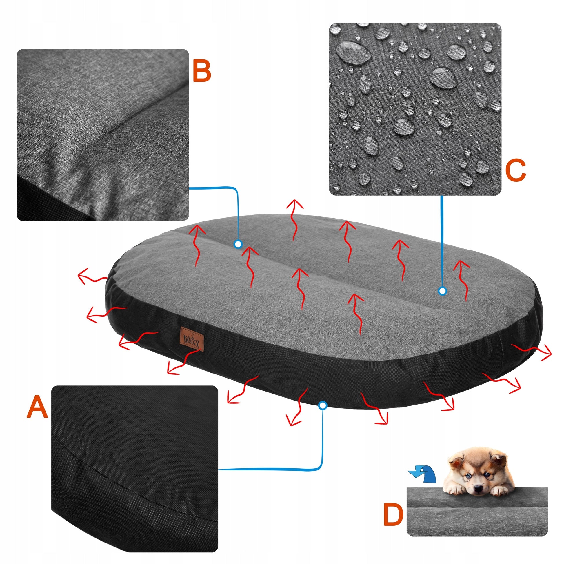 ŠUNS PAGULĖDYS, Šuns lovelė Sofa Dydysis Gultas Aptvaras 130x100 cm