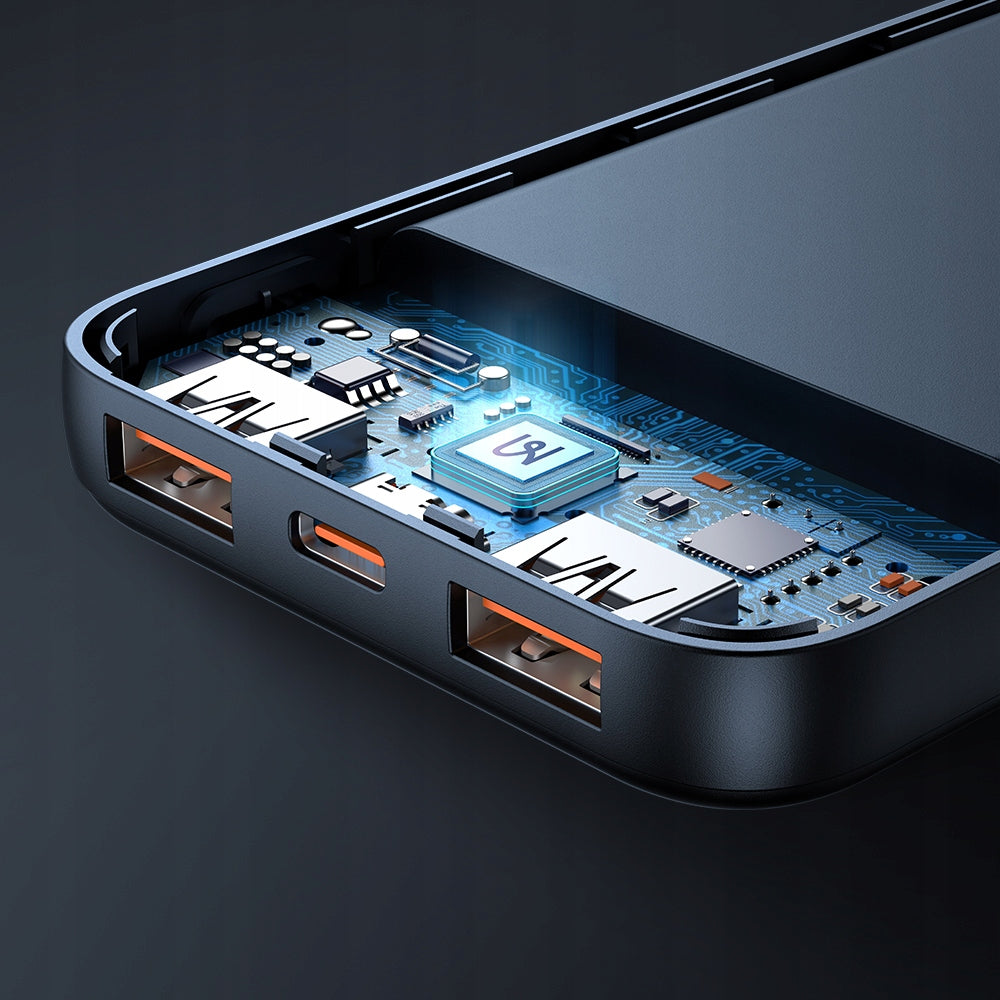 MCDODO POWERBANK 10000MAH SU DVYTURODIKLIU 3X USB USB-C 22,5W + KABELIS USB-C