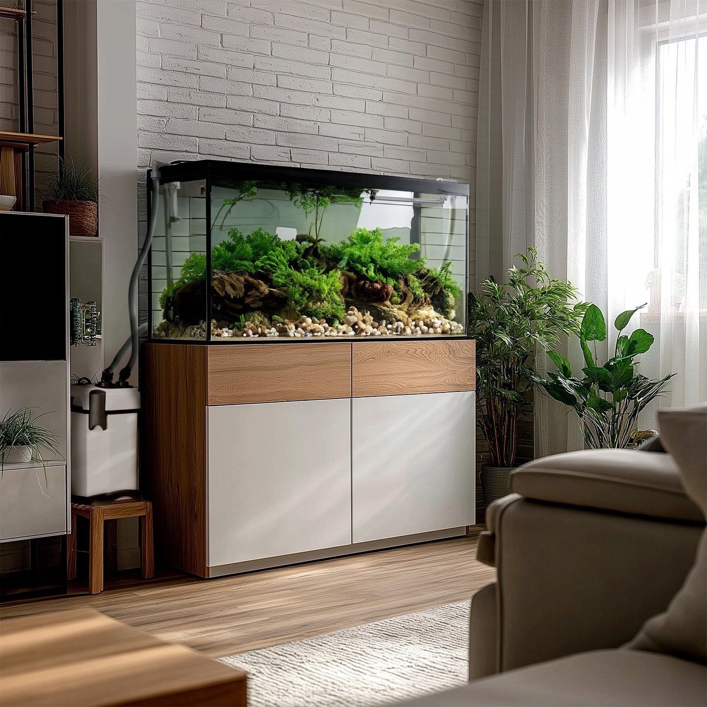 LABAI GALINGAS UVC FILTRAS AKVARIUMUI, TYLESNIS, STERILIZUOJA VANDENĮ IR NAIKINA DUMBBLIUS