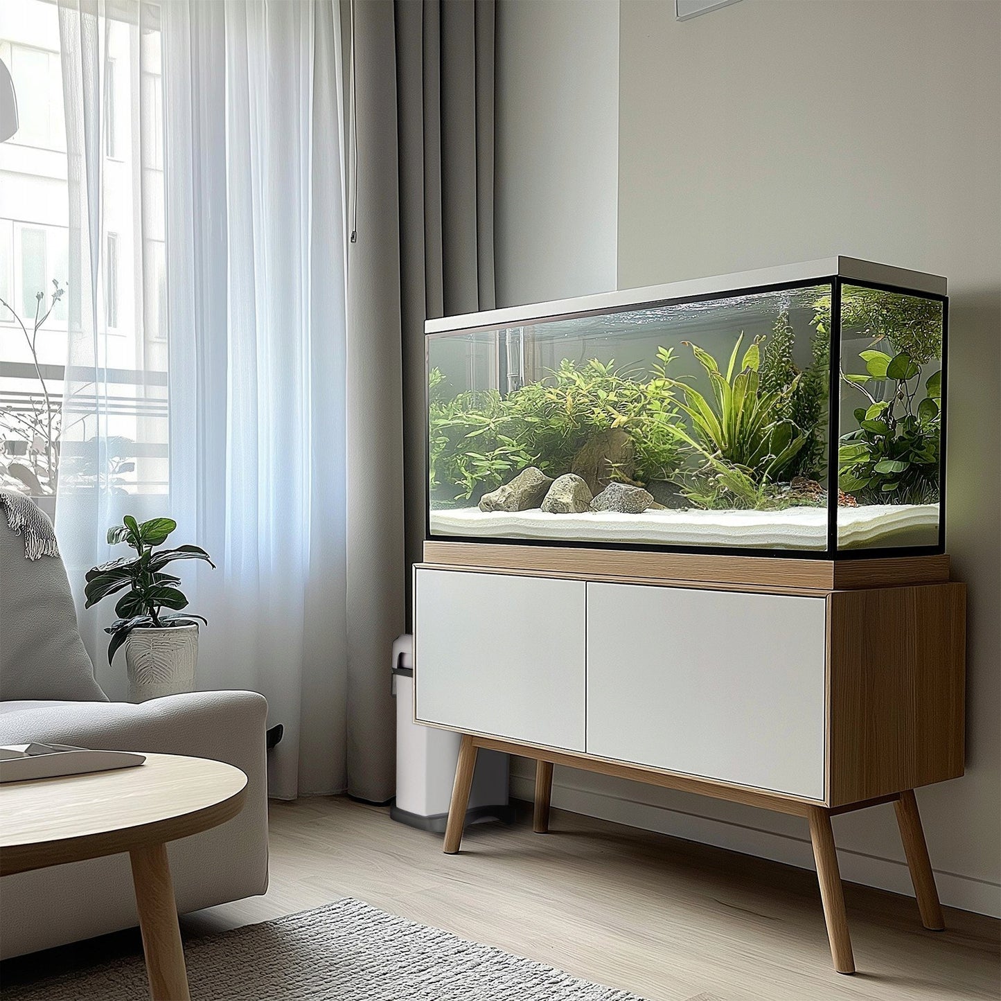 LABAI GALINGAS UVC FILTRAS AKVARIUMUI, TYLESNIS, STERILIZUOJA VANDENĮ IR NAIKINA DUMBBLIUS