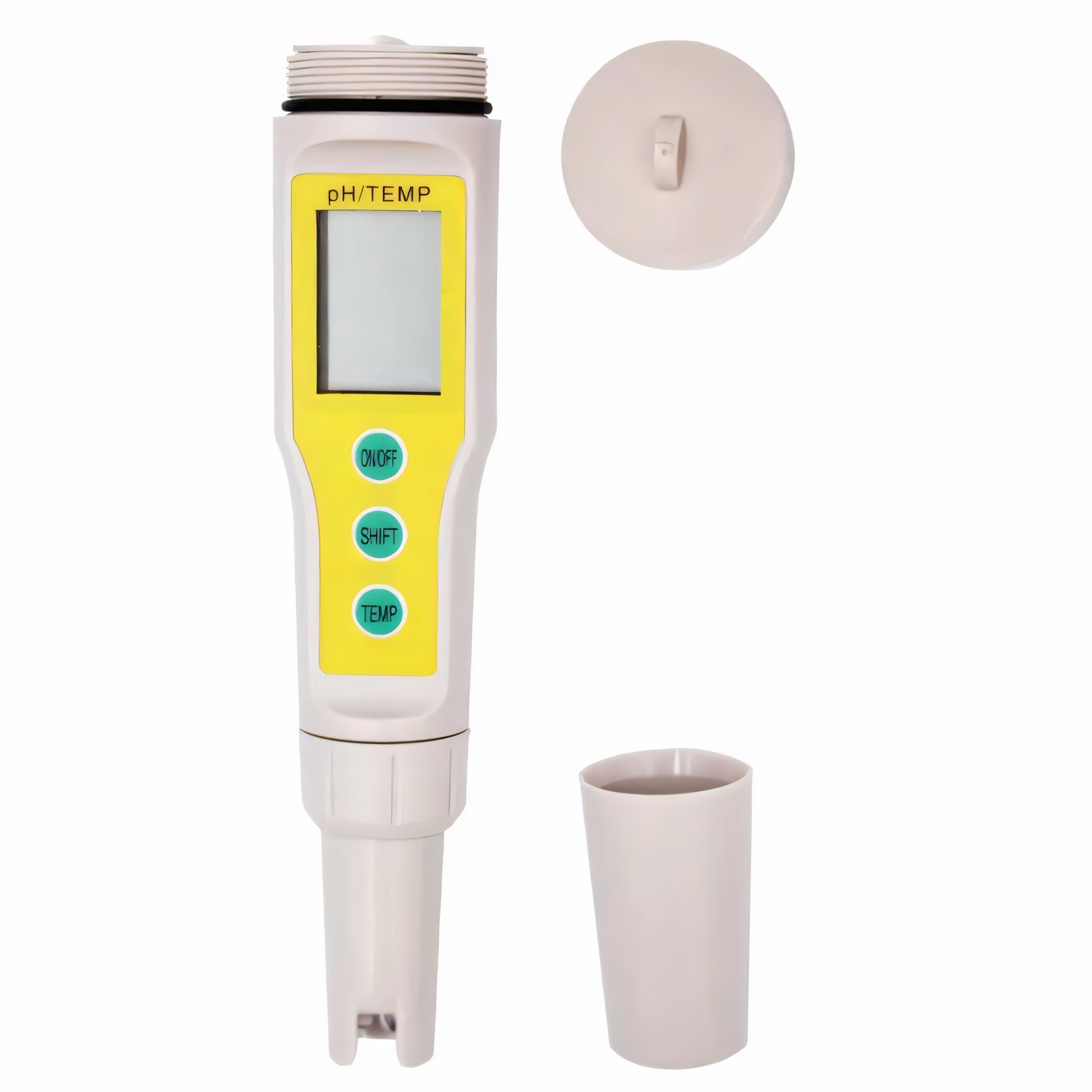 pH METRAS TESTERIS VANDENS RŪGŠTINGUMO MATUOKLIS ATC TERMOMETRAS + 3 BUFERIAI