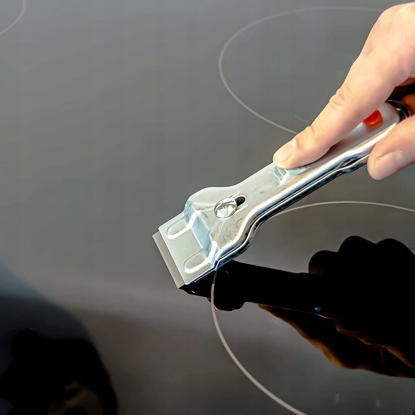 STIPRESNIS KREM + SKALPEL INDUKCINĖMS/KERAMINĖMS PLYTELĖMS SU AŠMENIU