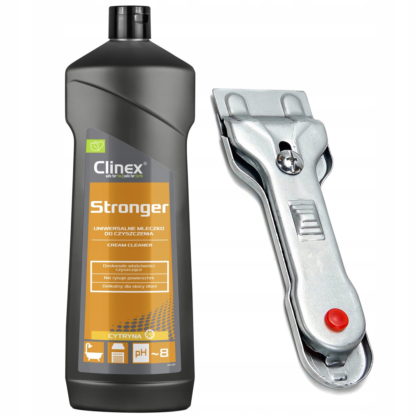 STIPRESNIS KREM + SKALPEL INDUKCINĖMS/KERAMINĖMS PLYTELĖMS SU AŠMENIU