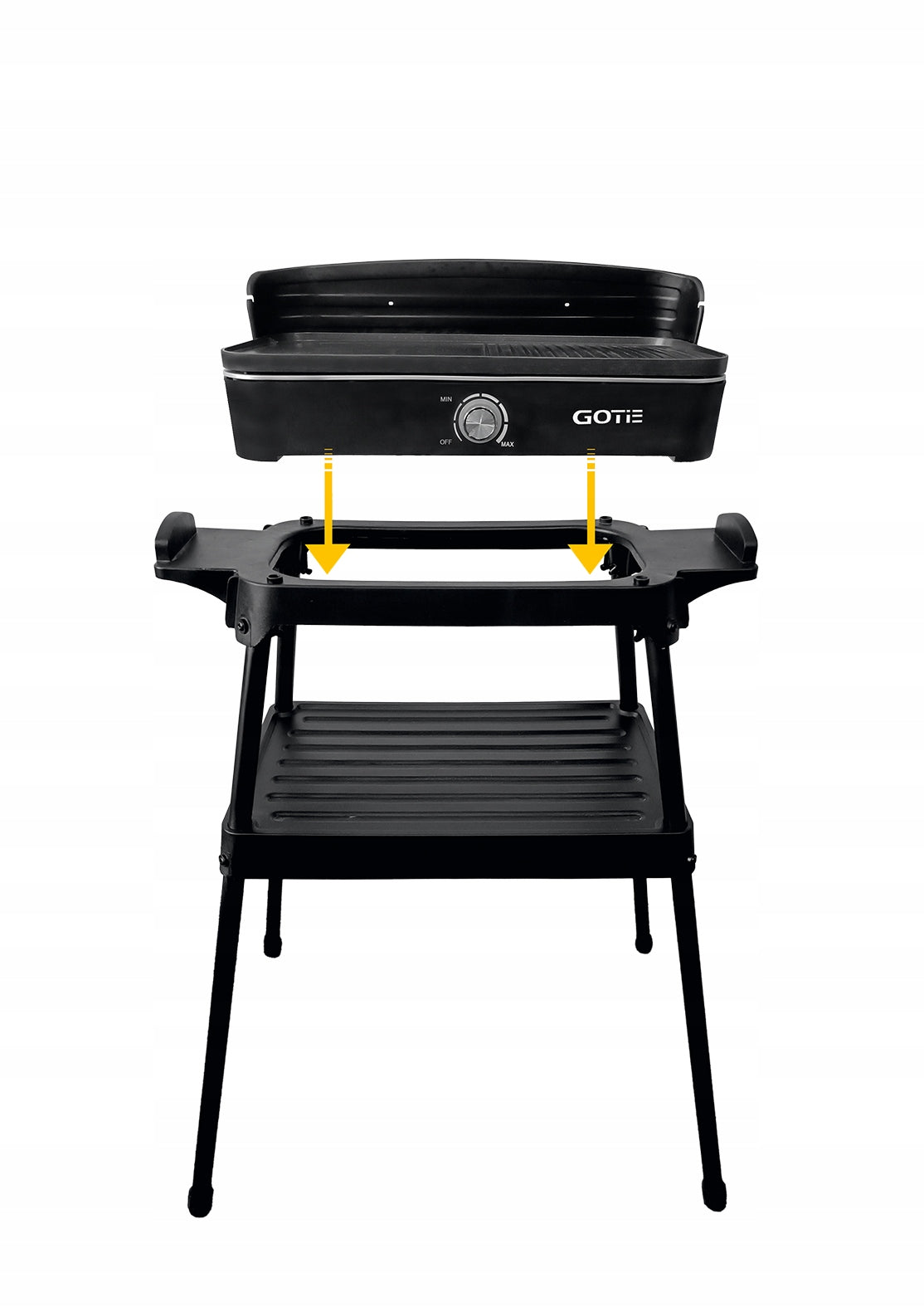 Galingas elektrinis grilius mėsai ir daržovėms, kepintuvas GOTIE GGE-2200