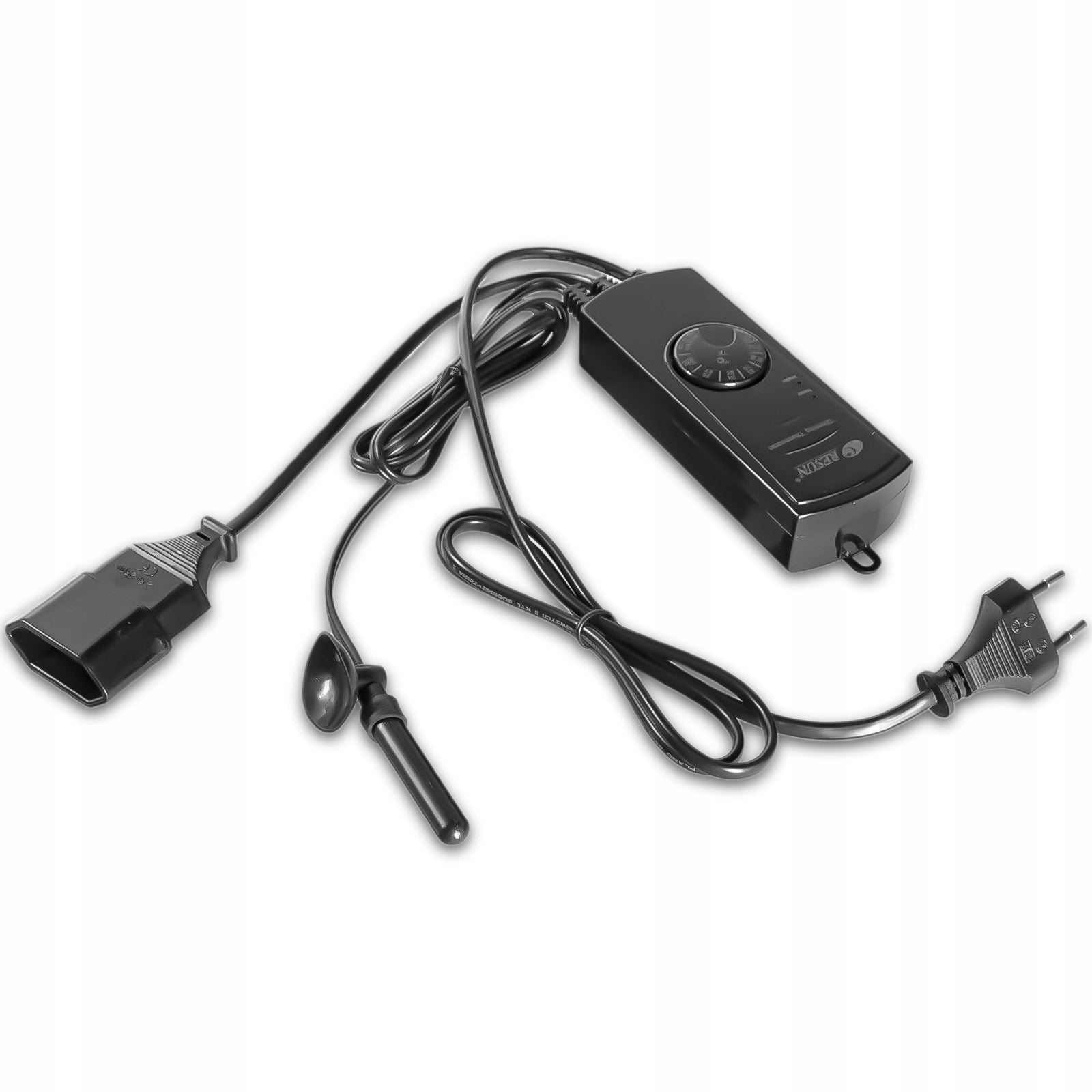 TERARIUMO TERMOSTATAS SU MODULIACINIU VALDYMU ŠILDYMO KABELIUI, SPULGELYČIAI AR ŠILDYMO KILIMĖLIUI