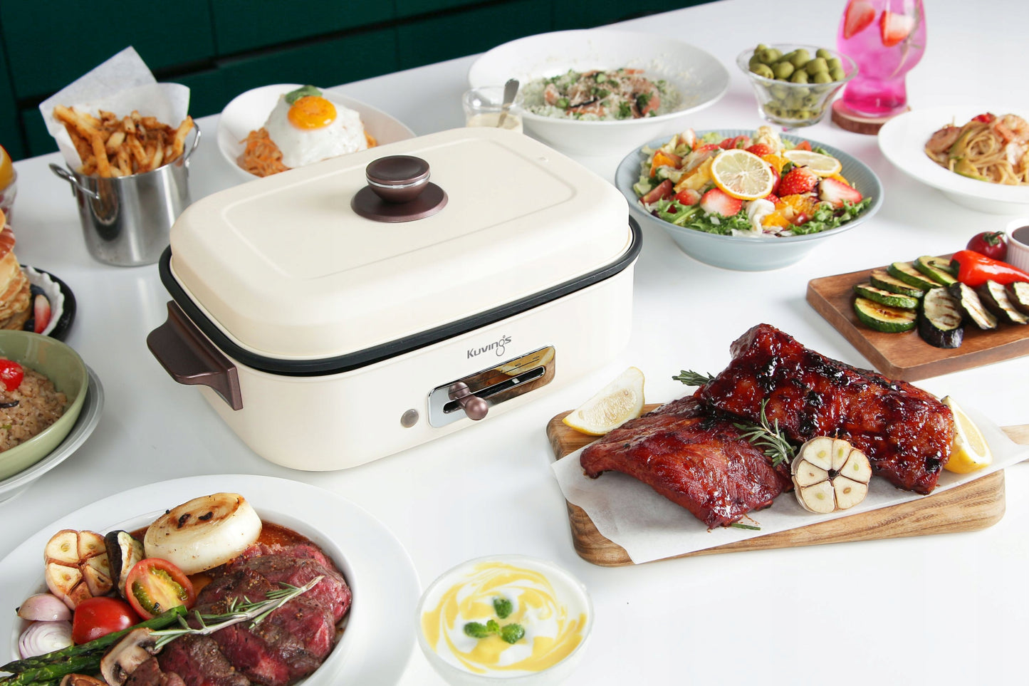 ELEKTRINIS STALINIS MULTIGRILIS KUVINGS CERAMIC PLUS KREMINIS KEPINTUVAS