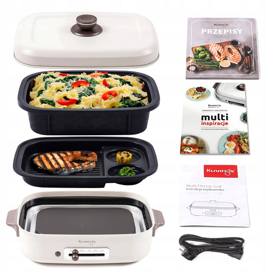 ELEKTRINIS STALINIS MULTIGRILIS KUVINGS CERAMIC PLUS KREMINIS KEPINTUVAS