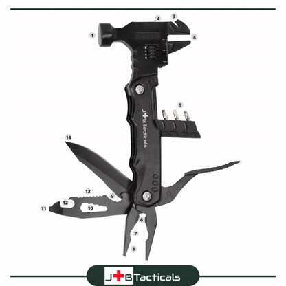 MULTITOOL Daugiafunkcis įrankis 20W1 Survival stovyklavimui gelbėjimo rinkinys