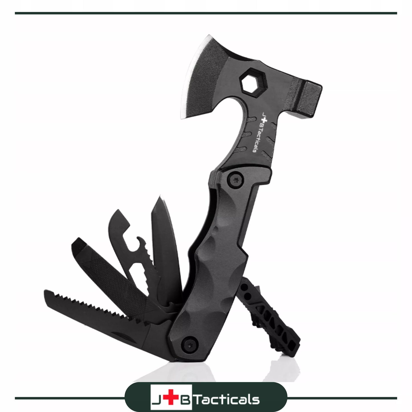 MULTITOOL KIRVIS 16w1 Daugiafunkcis įrankis kišeninis peiliukas išgyvenimo peilis