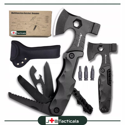 MULTITOOL KIRVIS 16w1 Daugiafunkcis įrankis kišeninis peiliukas išgyvenimo peilis