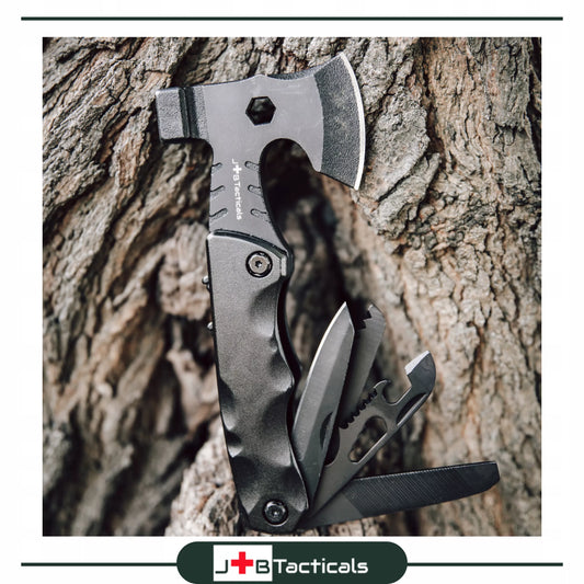 MULTITOOL KIRVIS 16w1 Daugiafunkcis įrankis kišeninis peiliukas išgyvenimo peilis