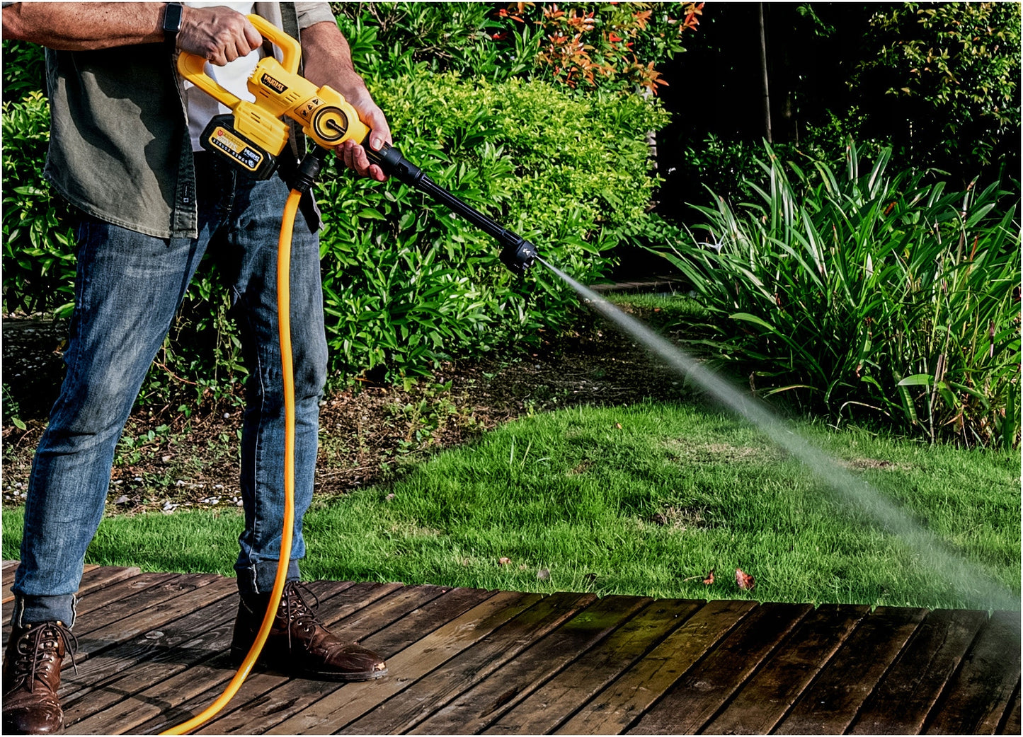 Belaidis akumuliatorinis aukšto slėgio ploviklis IMOUM 4Ah 21V 400W XXL rinkinys