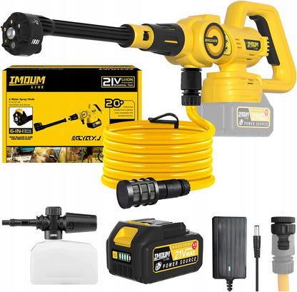 Belaidis akumuliatorinis aukšto slėgio ploviklis IMOUM 4Ah 21V 400W XXL rinkinys