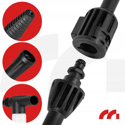 MalTec Kompaktiškas aukšto slėgio plovimo įrenginys su savisiurbiu aliumininiu siurbliu, galingas TURBO