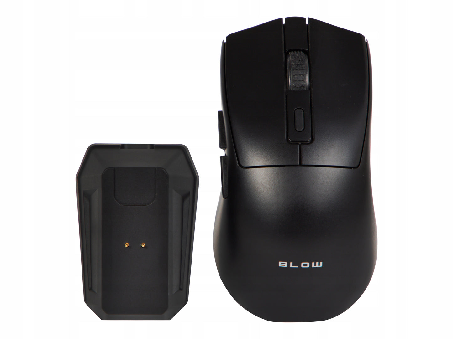 Juoda optinė žaidimų pelė su įkrovimo stotele, PC, USB, Bluetooth 2.4GHz