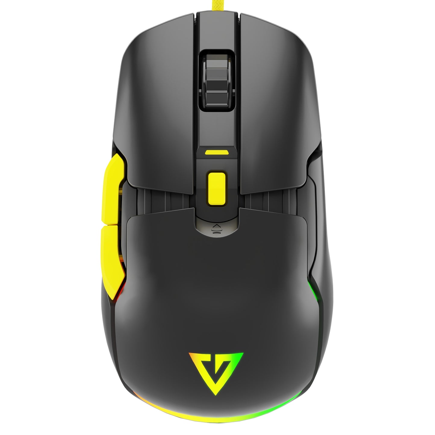 ŽAIDIMŲ PELĖ - RGB APŠVIETIMAS - LENGVA BE SPRAGTELĖJIMO - OPTINĖ 12400 DPI