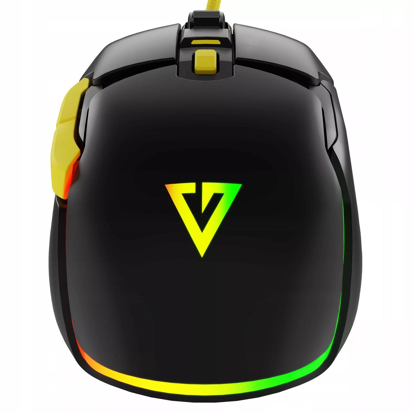 ŽAIDIMŲ PELĖ - RGB APŠVIETIMAS - LENGVA BE SPRAGTELĖJIMO - OPTINĖ 12400 DPI