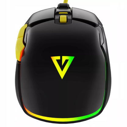 ŽAIDIMŲ PELĖ - RGB APŠVIETIMAS - LENGVA BE SPRAGTELĖJIMO - OPTINĖ 12400 DPI