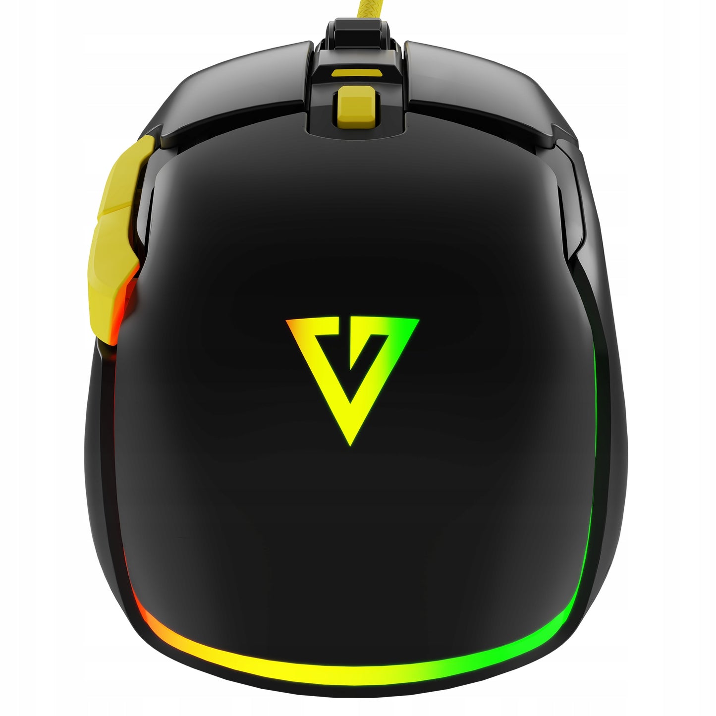 ŽAIDIMŲ PELĖ - RGB APŠVIETIMAS - LENGVA BE SPRAGTELĖJIMO - OPTINĖ 12400 DPI