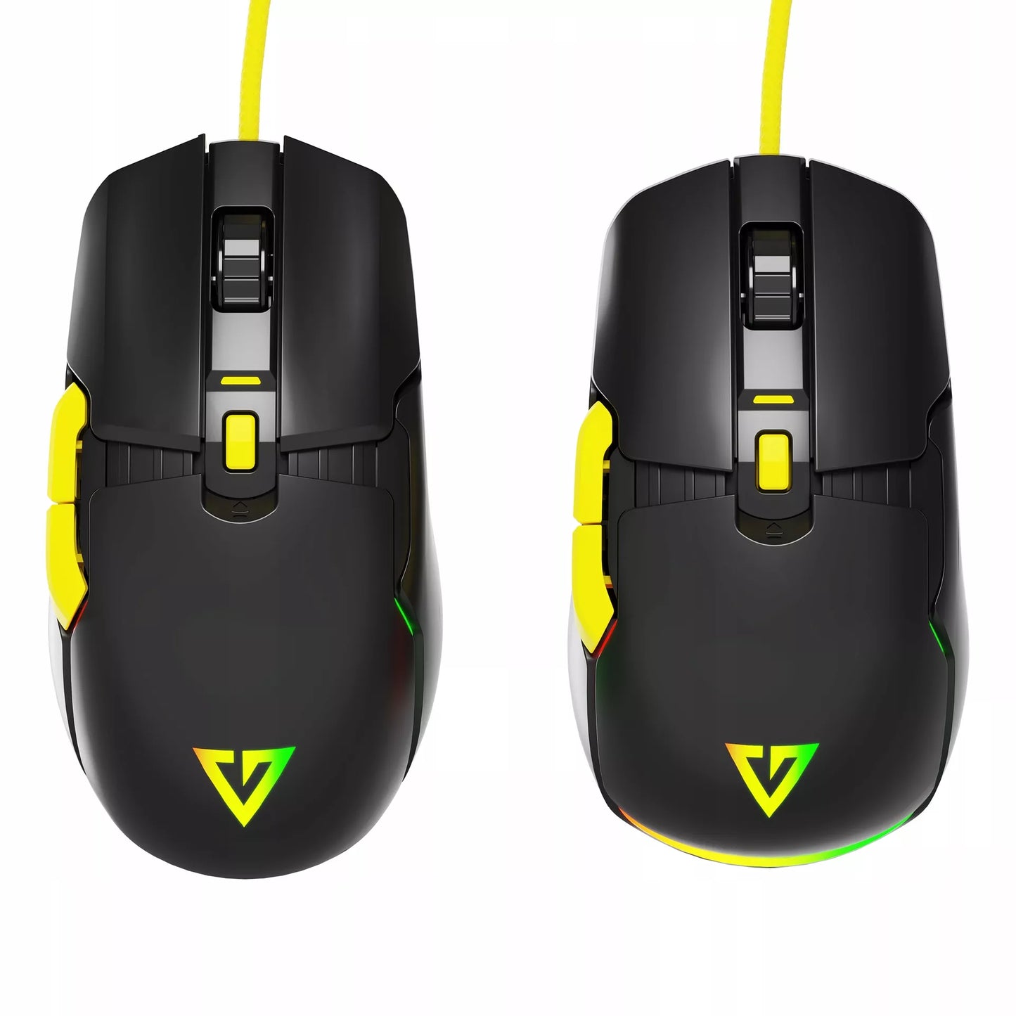 ŽAIDIMŲ PELĖ - RGB APŠVIETIMAS - LENGVA BE SPRAGTELĖJIMO - OPTINĖ 12400 DPI