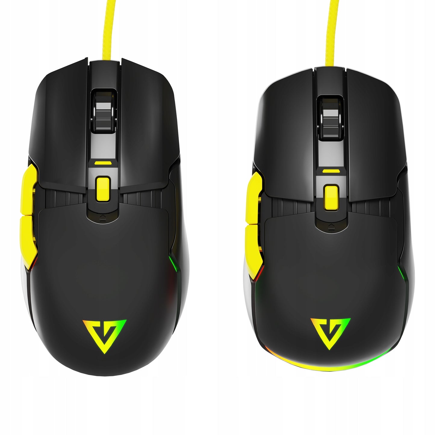 ŽAIDIMŲ PELĖ - RGB APŠVIETIMAS - LENGVA BE SPRAGTELĖJIMO - OPTINĖ 12400 DPI