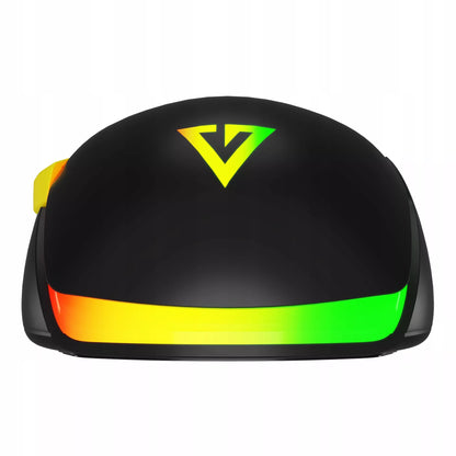 ŽAIDIMŲ PELĖ - RGB APŠVIETIMAS - LENGVA BE SPRAGTELĖJIMO - OPTINĖ 12400 DPI