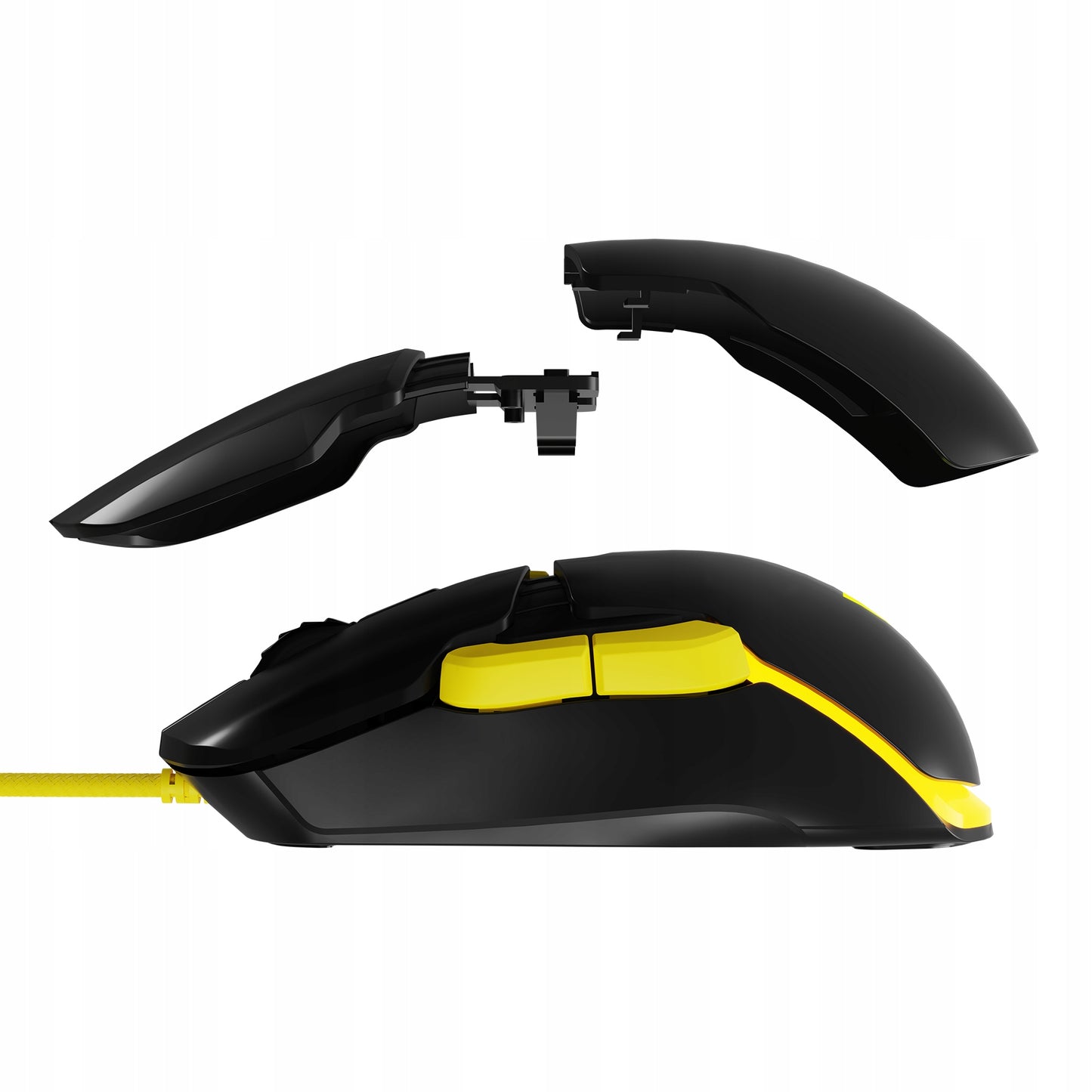 ŽAIDIMŲ PELĖ - RGB APŠVIETIMAS - LENGVA BE SPRAGTELĖJIMO - OPTINĖ 12400 DPI