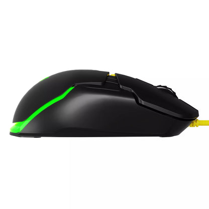 ŽAIDIMŲ PELĖ - RGB APŠVIETIMAS - LENGVA BE SPRAGTELĖJIMO - OPTINĖ 12400 DPI