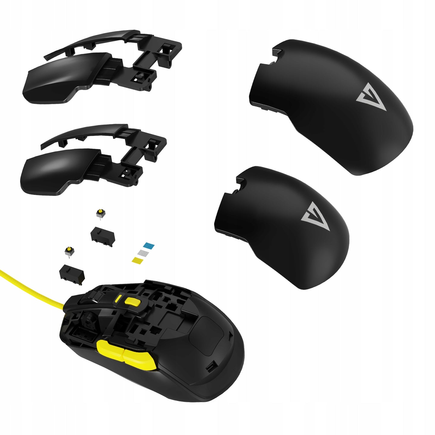 ŽAIDIMŲ PELĖ - RGB APŠVIETIMAS - LENGVA BE SPRAGTELĖJIMO - OPTINĖ 12400 DPI