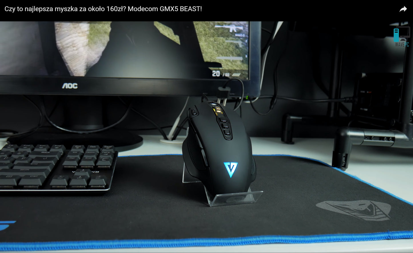 Laidinė žaidimų pelė - RGB apšvietimas - Optinis jutiklis 12400 DPI