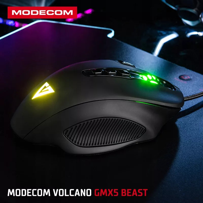 Laidinė žaidimų pelė - RGB apšvietimas - Optinis jutiklis 12400 DPI